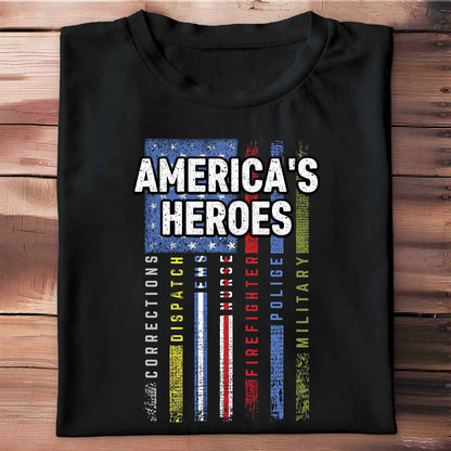 America's Heroes American Flag Design