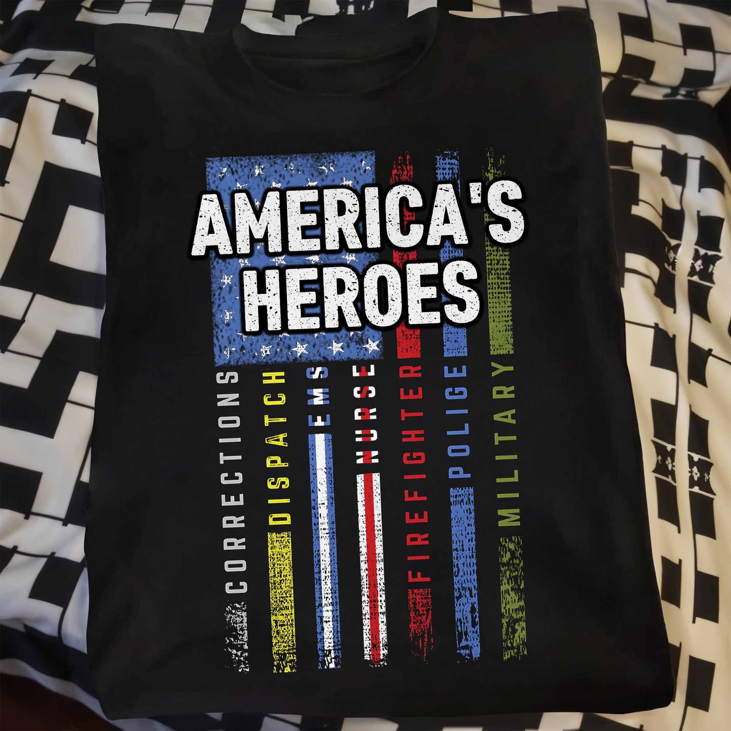 America's Heroes American Flag Design