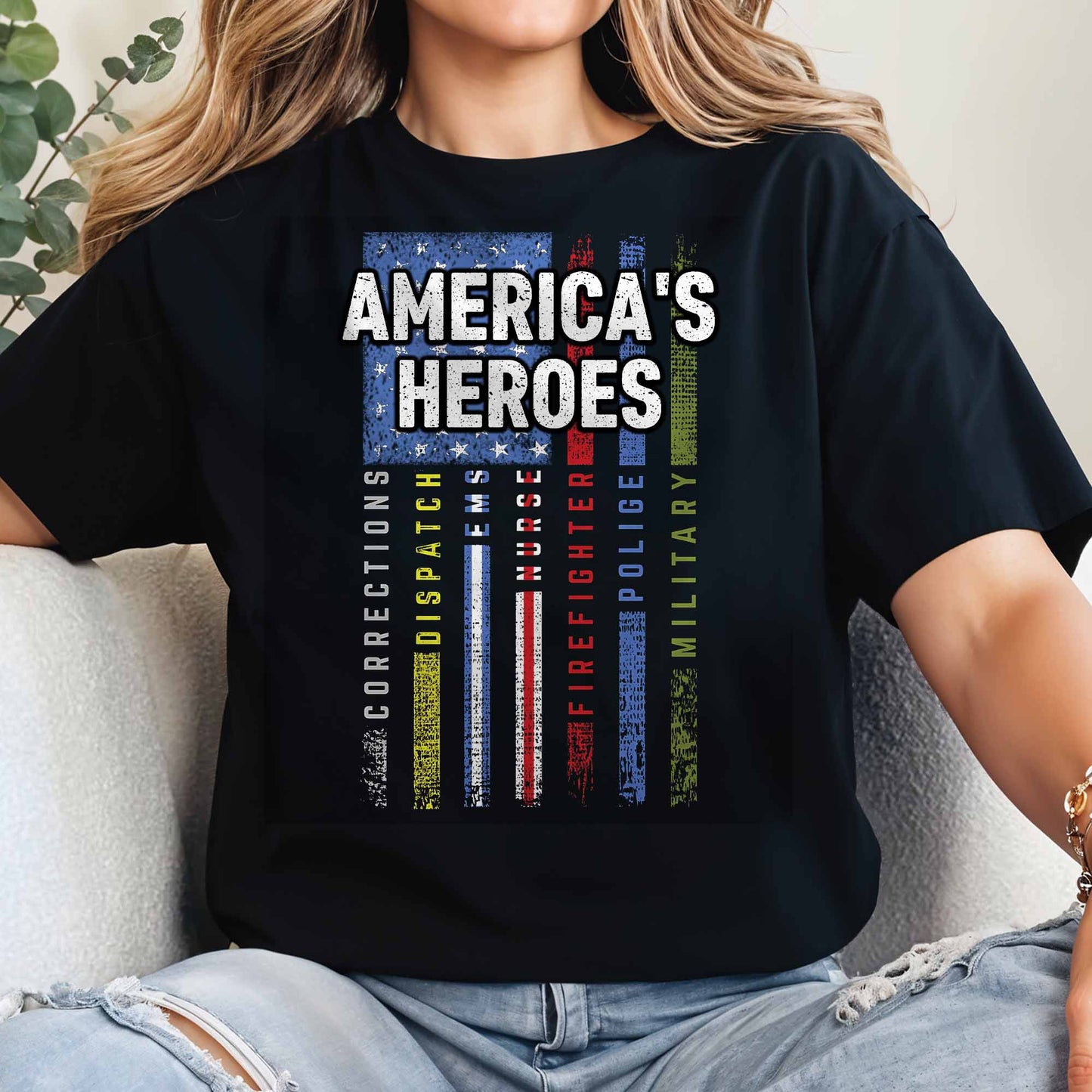 America's Heroes American Flag Design