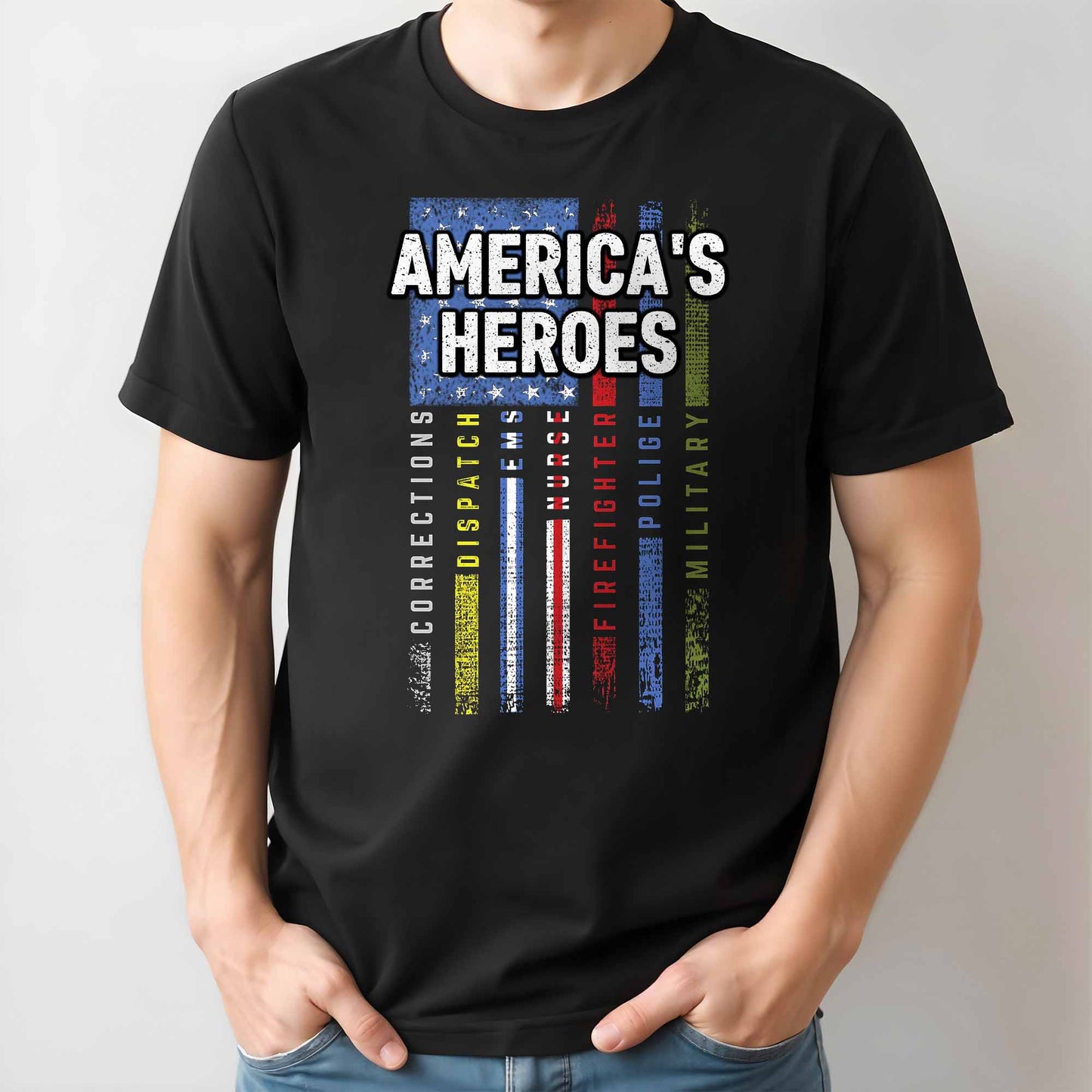 America's Heroes American Flag Design