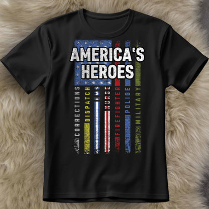 America's Heroes American Flag Design