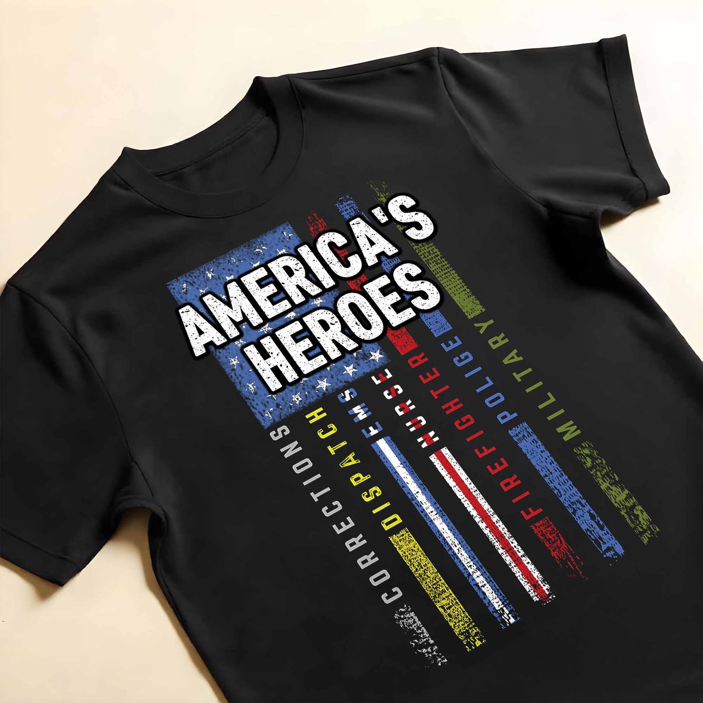 America's Heroes American Flag Design