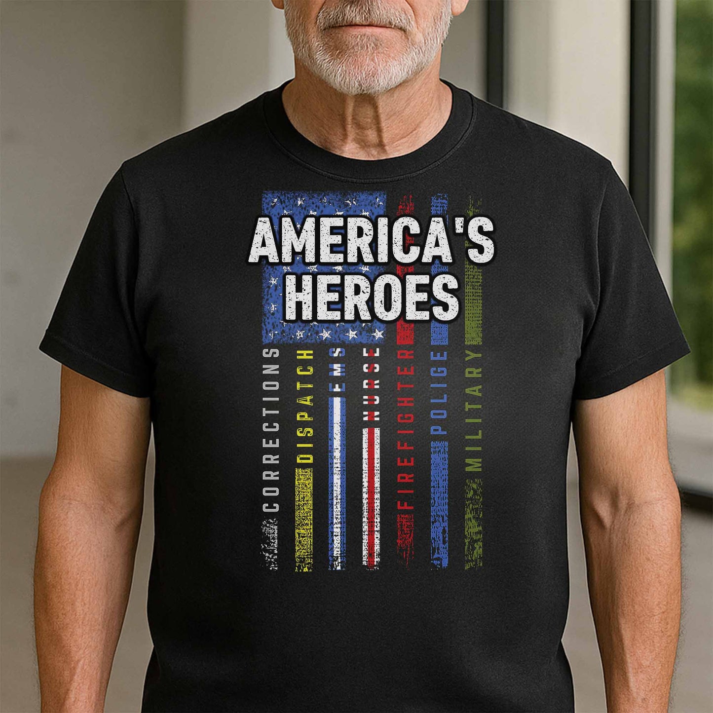 America's Heroes American Flag Design