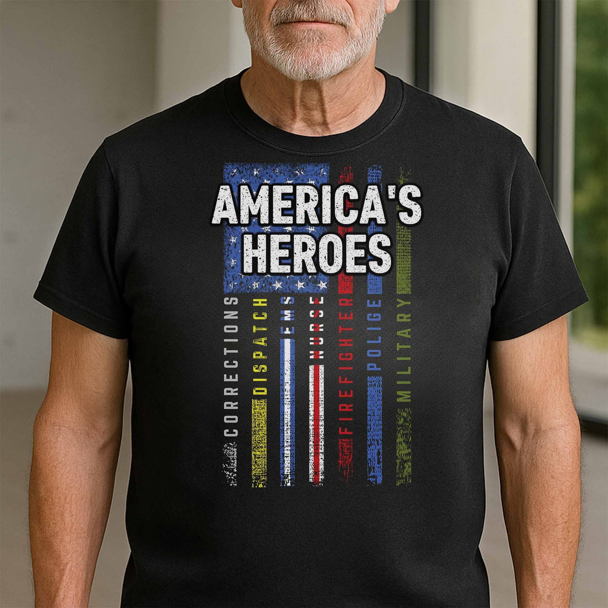 America's Heroes American Flag Design
