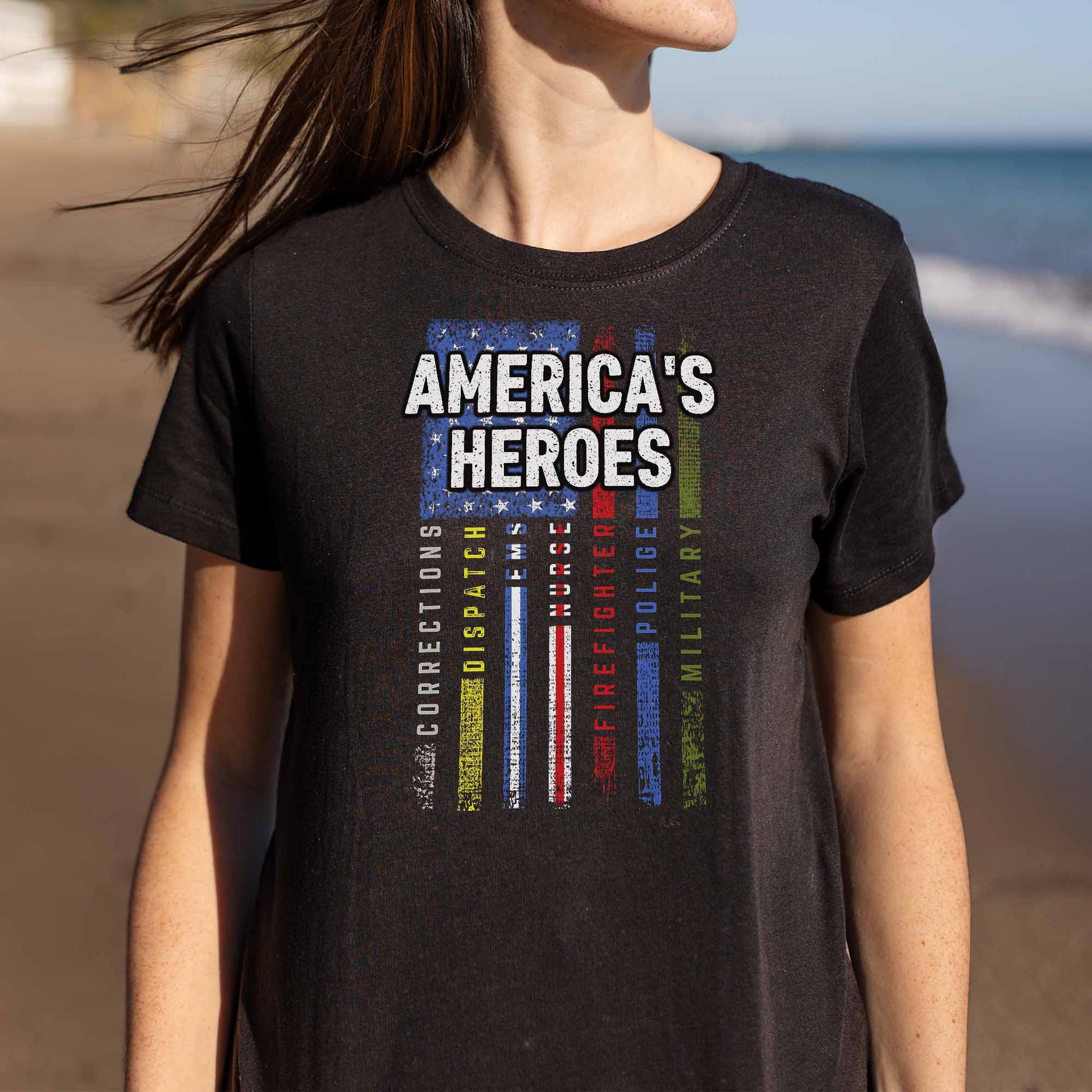 America's Heroes American Flag Design