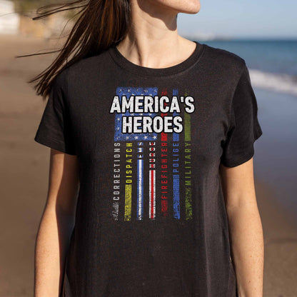 America's Heroes American Flag Design