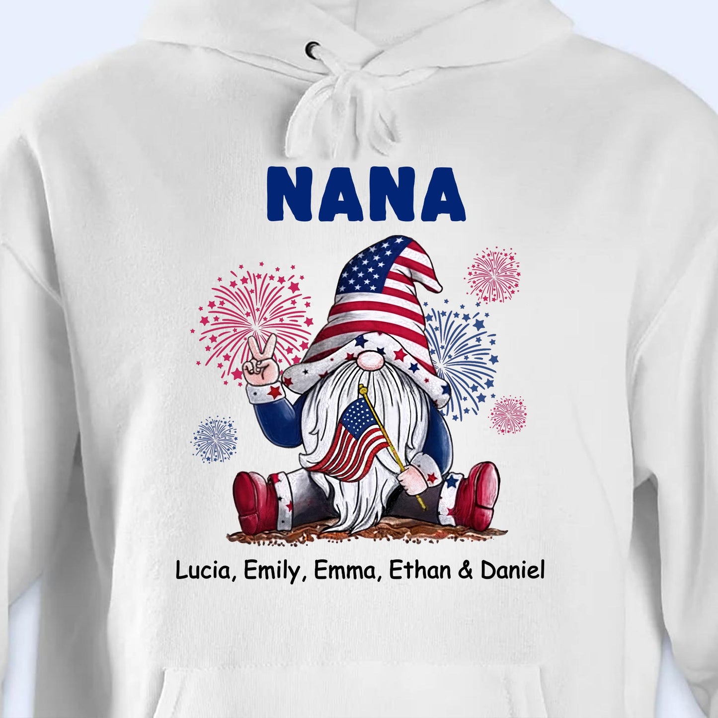 Celebrate Patriotic Pride With Festive Gnome And Fireworks