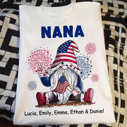 Celebrate Patriotic Pride With Festive Gnome And Fireworks