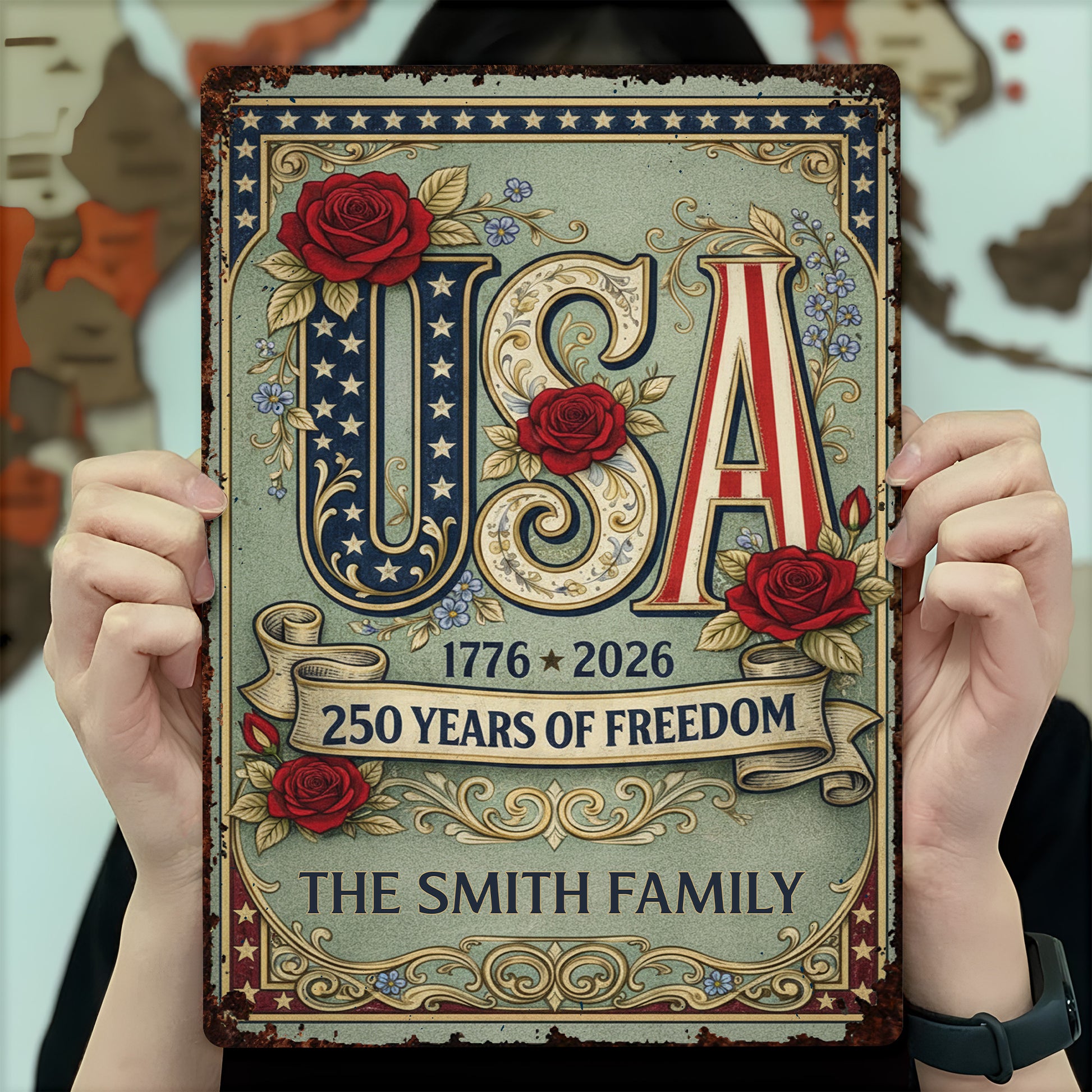 Celebrate 250 Years Of Freedom With USA And Roses