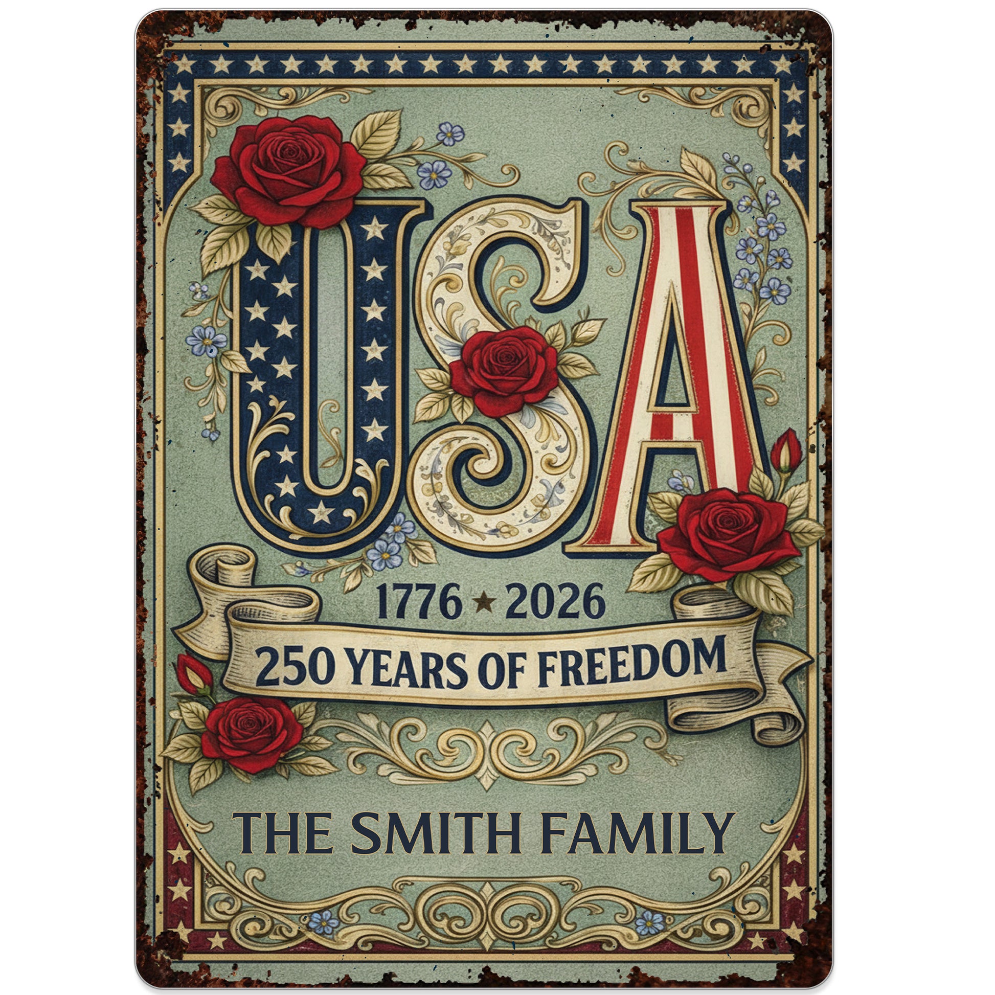 Celebrate 250 Years Of Freedom With USA And Roses