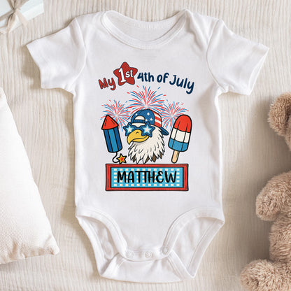 My 1st 4th of July Eagle And Fireworks