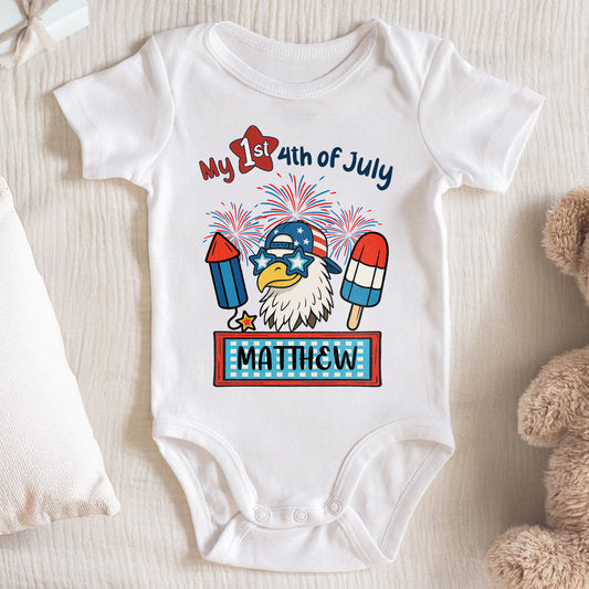 My 1st 4th of July Eagle And Fireworks