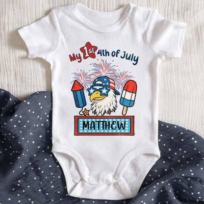 My 1st 4th of July Eagle And Fireworks