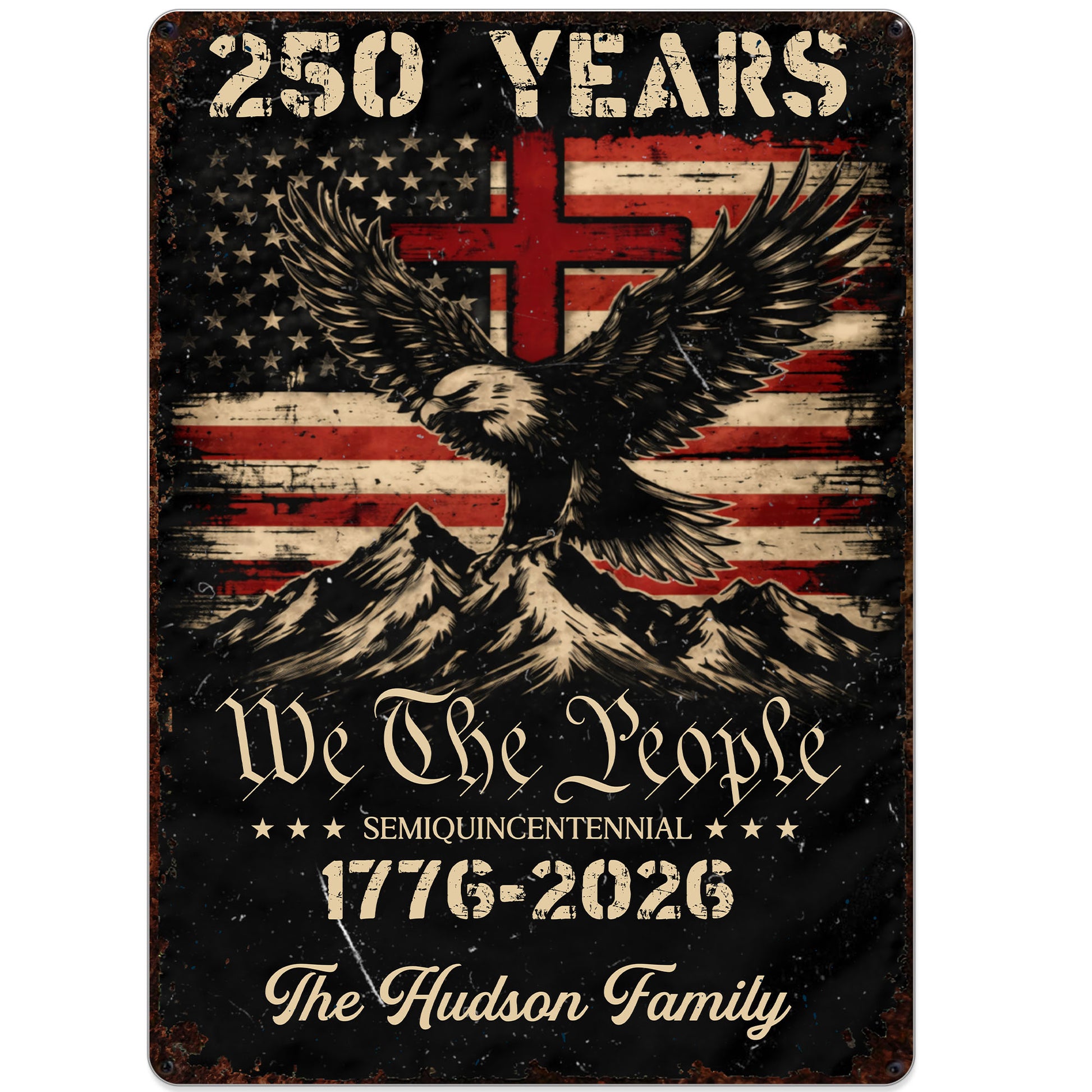 We The People Celebrating Freedom With Eagle And Stars