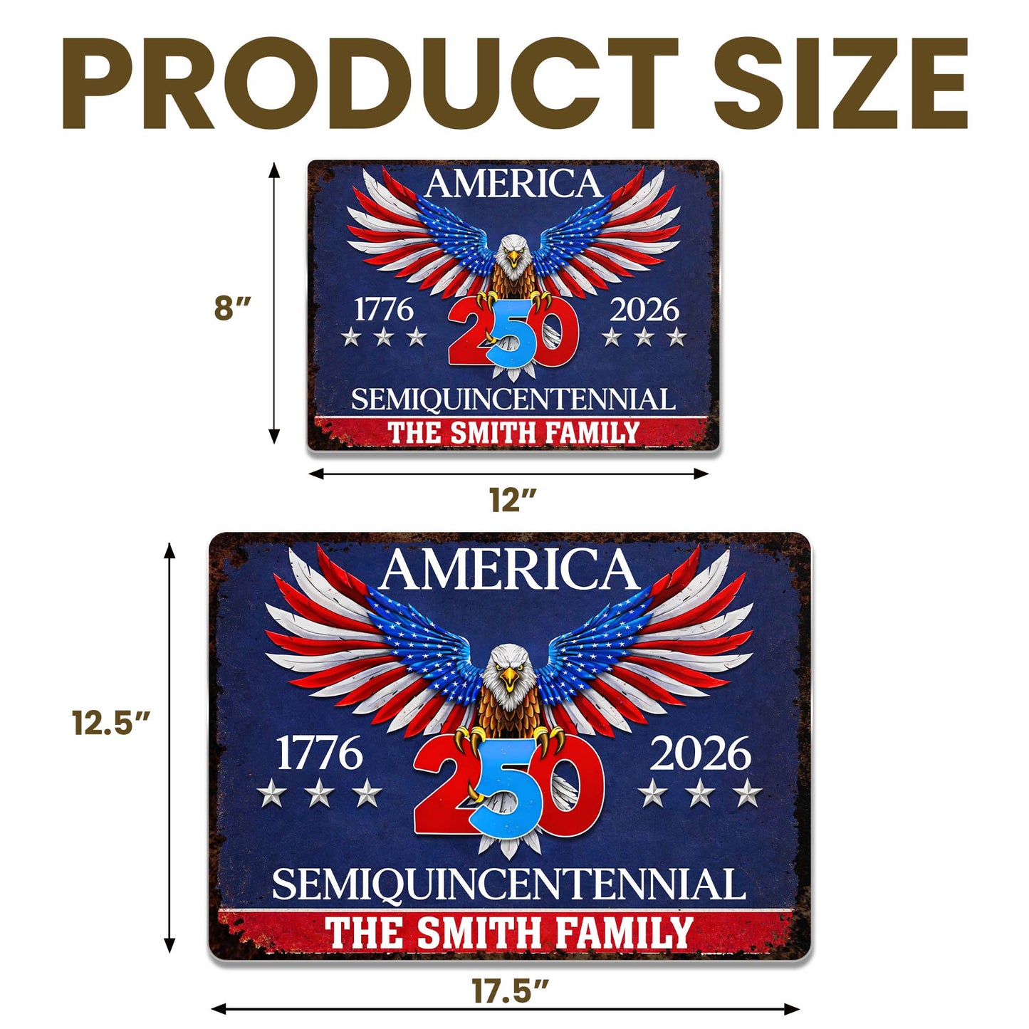 Celebrate America's Semiquicentennial With Eagle And Stars