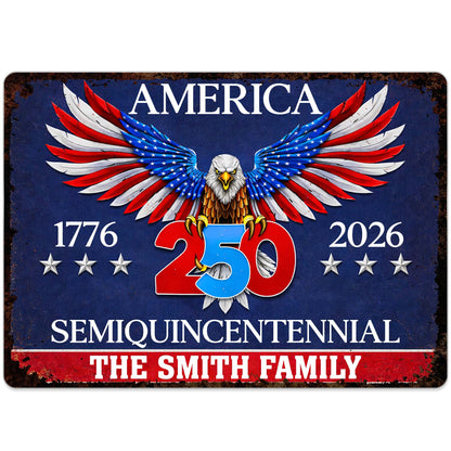 Celebrate America's Semiquicentennial With Eagle And Stars