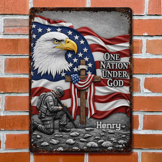 One Nation Under God, Eagle And American Flag