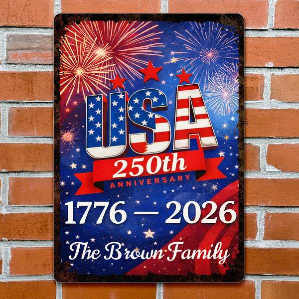 USA 250th Anniversary, Fireworks Celebration Plaque
