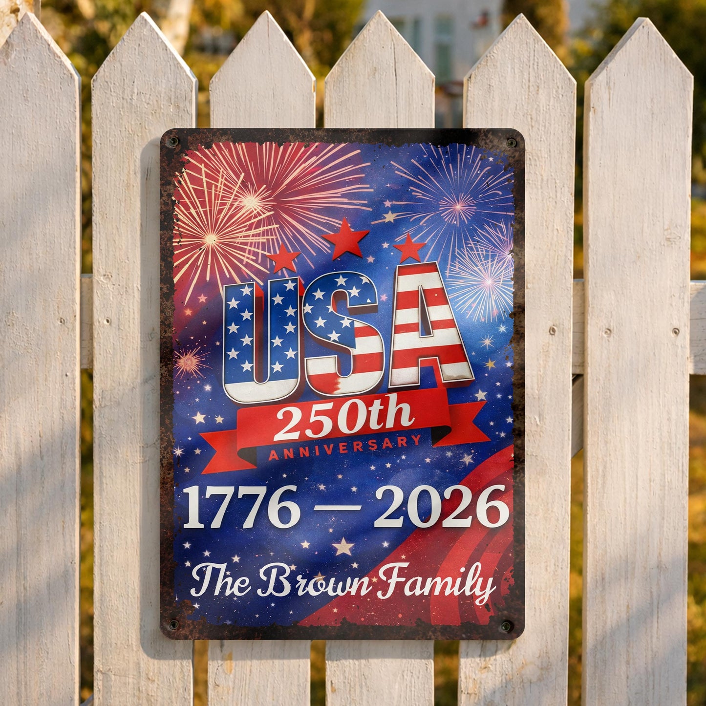 USA 250th Anniversary, Fireworks Celebration Plaque