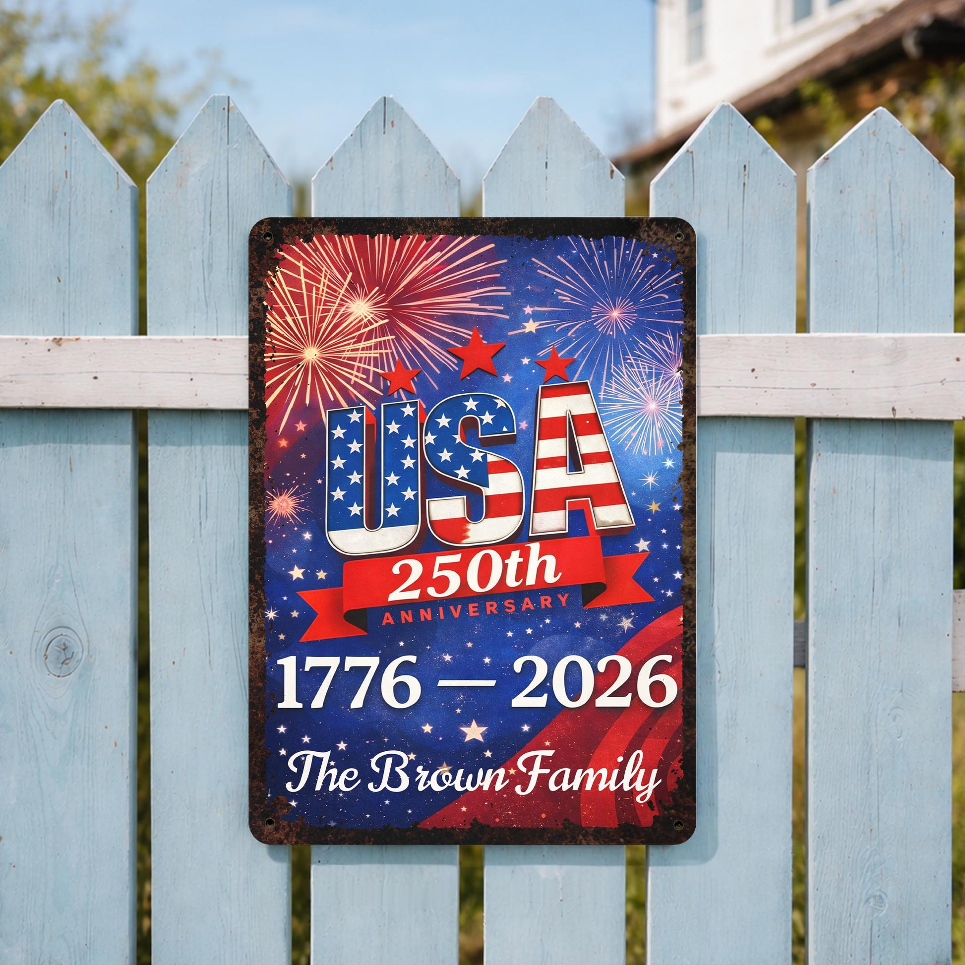 USA 250th Anniversary, Fireworks Celebration Plaque