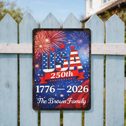 USA 250th Anniversary, Fireworks Celebration Plaque