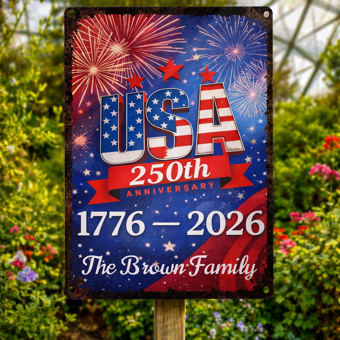 USA 250th Anniversary, Fireworks Celebration Plaque