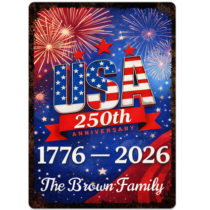 USA 250th Anniversary, Fireworks Celebration Plaque
