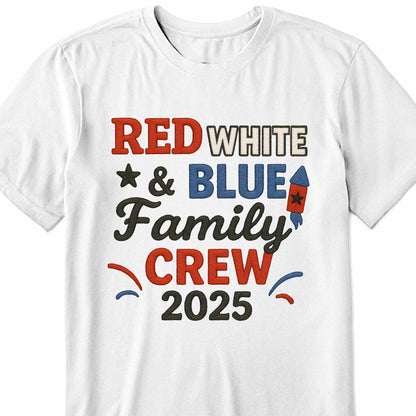 Red White & Blue Family Crew For Patriotic Celebrations