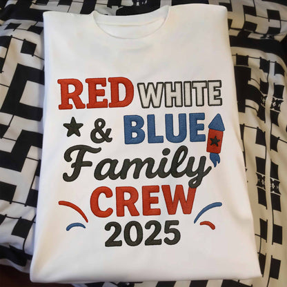 Red White & Blue Family Crew For Patriotic Celebrations