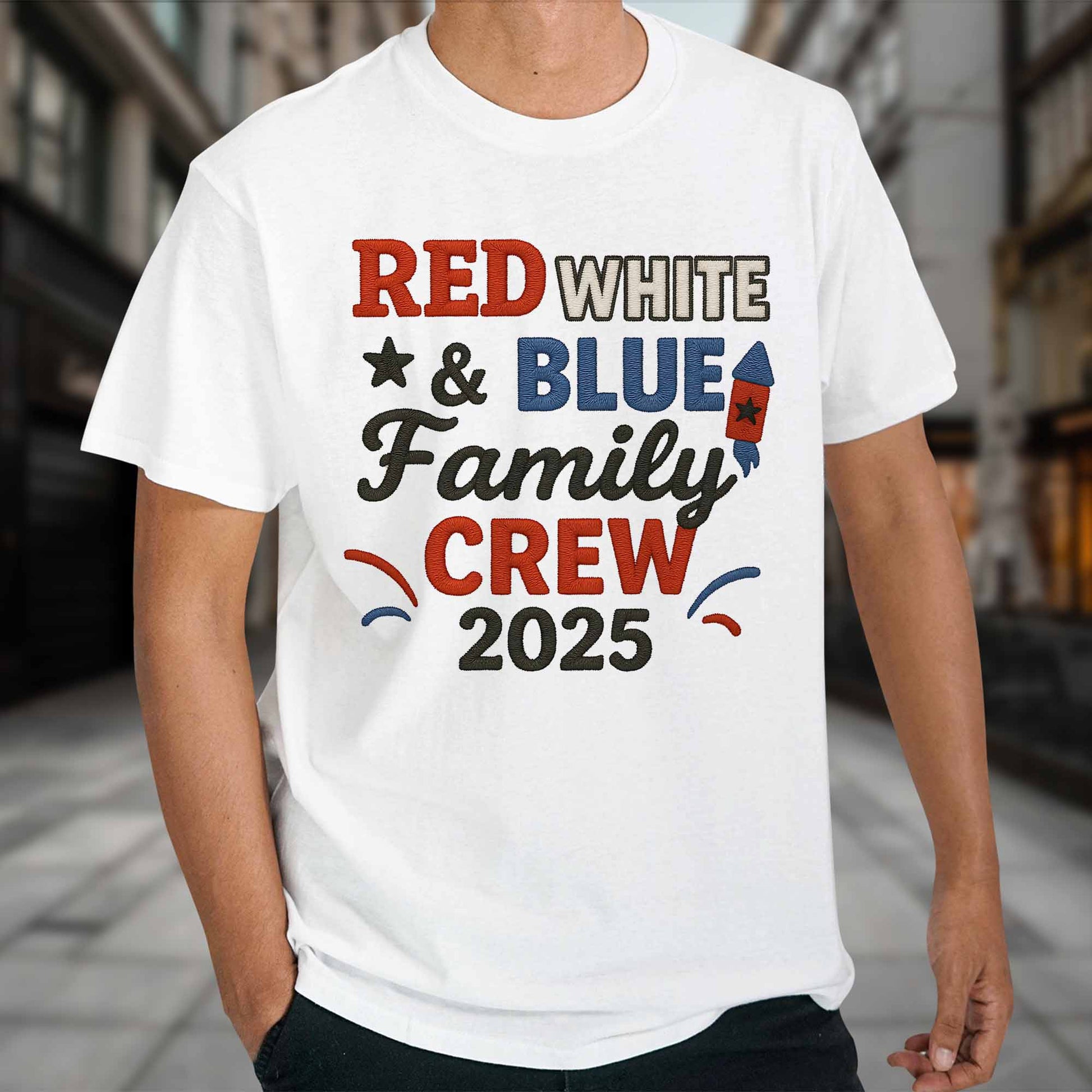 Red White & Blue Family Crew For Patriotic Celebrations