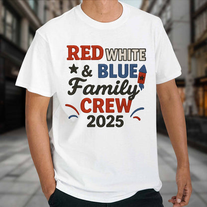 Red White & Blue Family Crew For Patriotic Celebrations