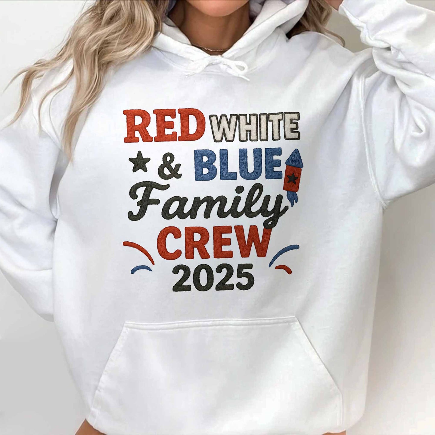 Red White & Blue Family Crew For Patriotic Celebrations