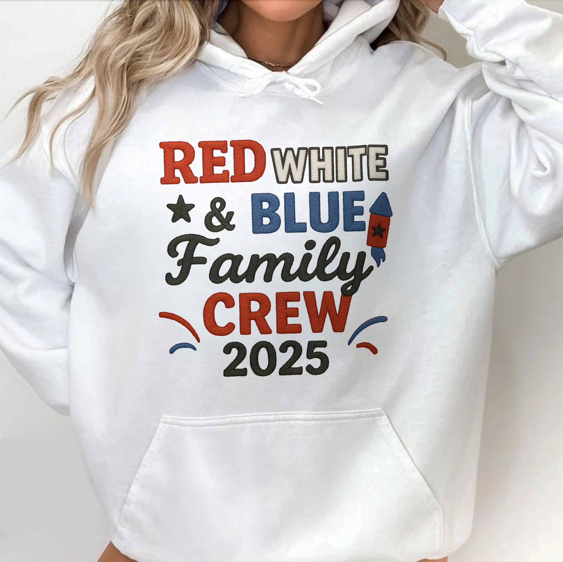 Red White & Blue Family Crew For Patriotic Celebrations