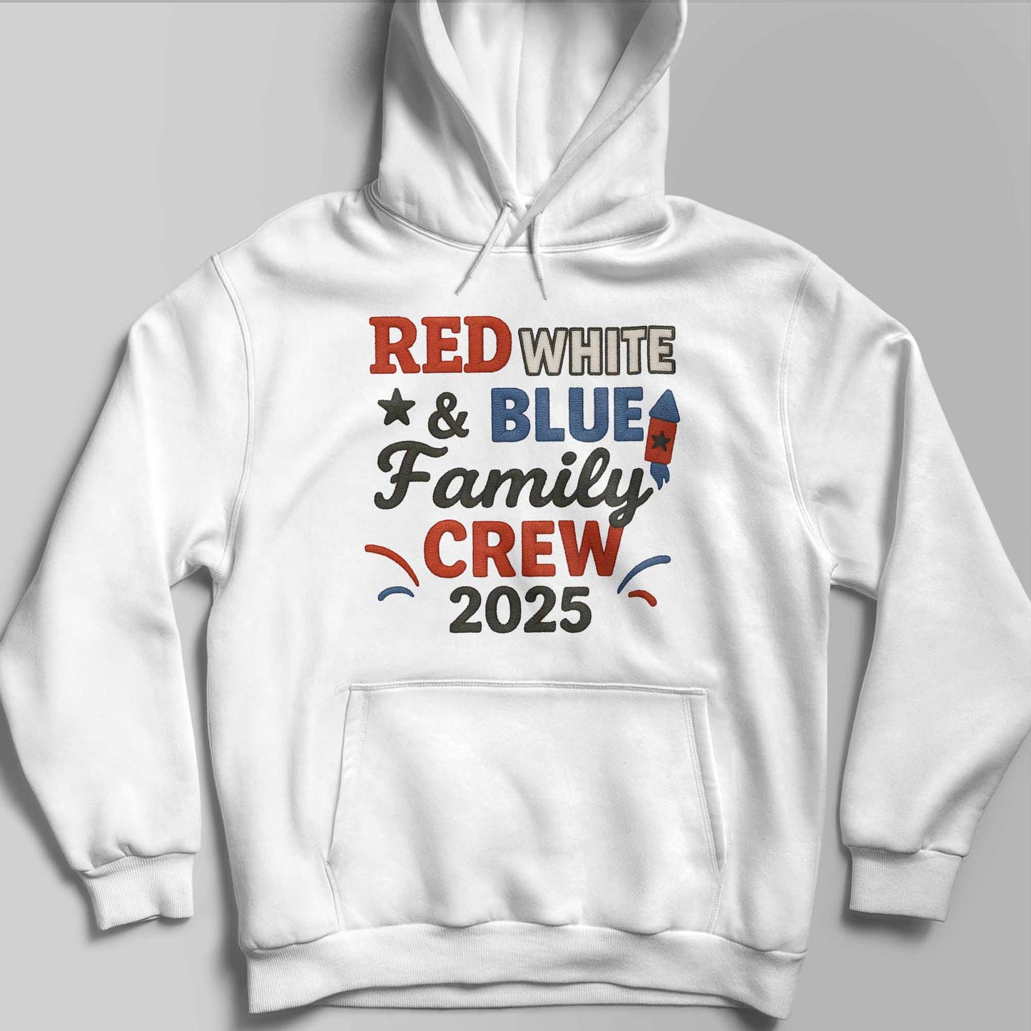 Red White & Blue Family Crew For Patriotic Celebrations