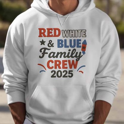 Red White & Blue Family Crew For Patriotic Celebrations