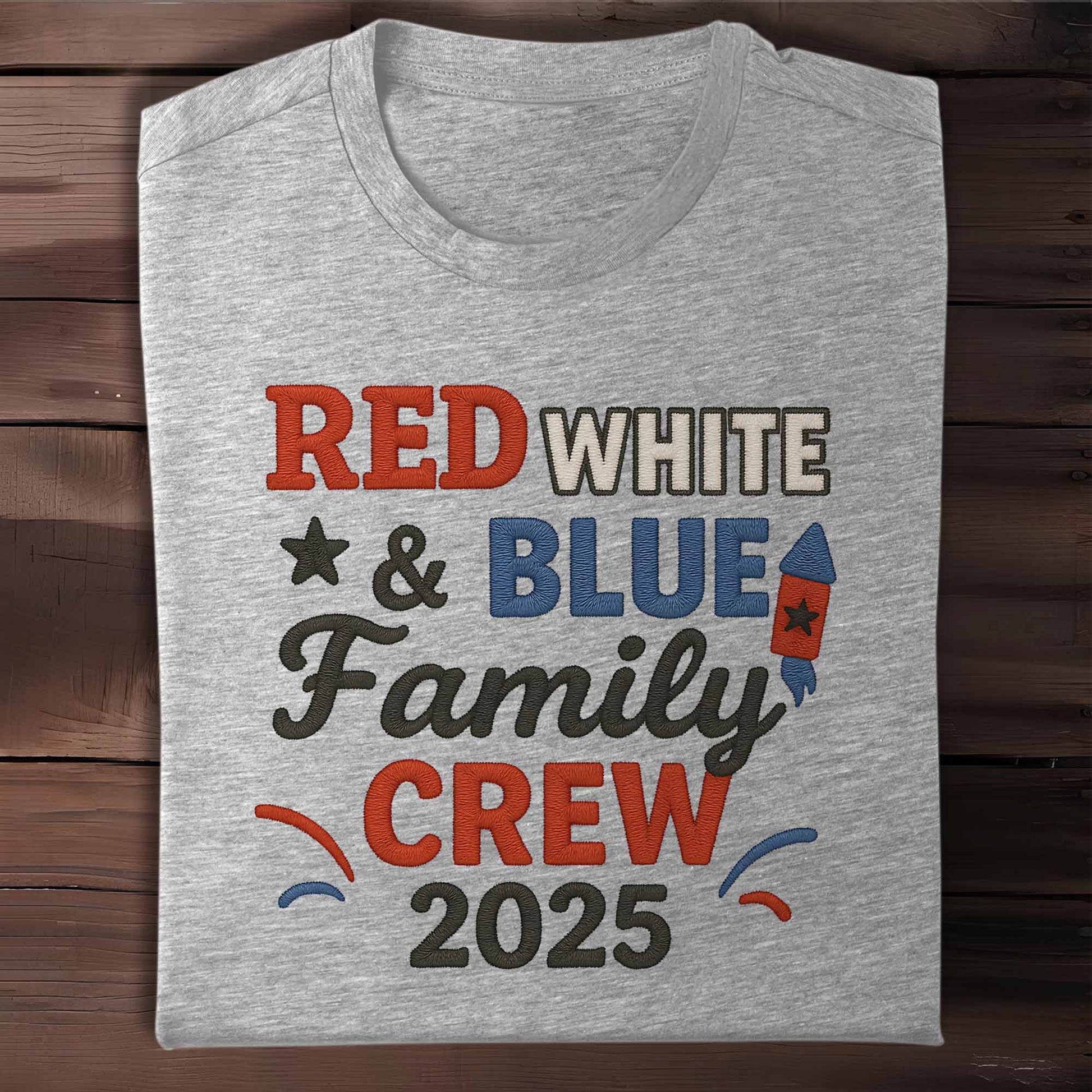 Red White & Blue Family Crew For Patriotic Celebrations