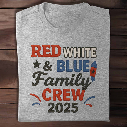 Red White & Blue Family Crew For Patriotic Celebrations