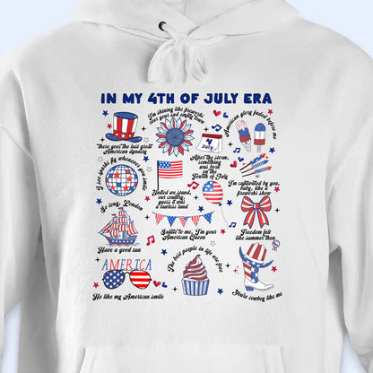 In My 4th Of July Era With American Flag And Fireworks