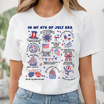 In My 4th Of July Era With American Flag And Fireworks