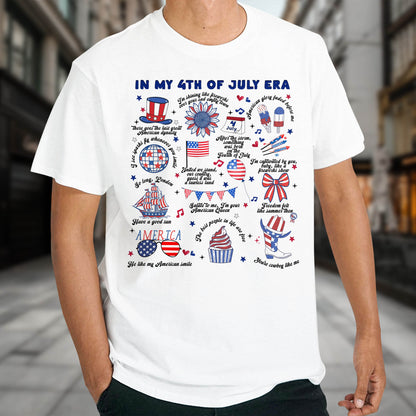 In My 4th Of July Era With American Flag And Fireworks