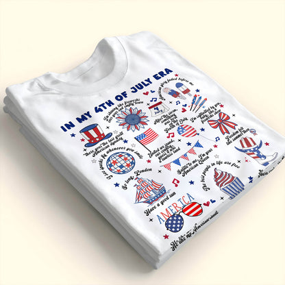 In My 4th Of July Era With American Flag And Fireworks