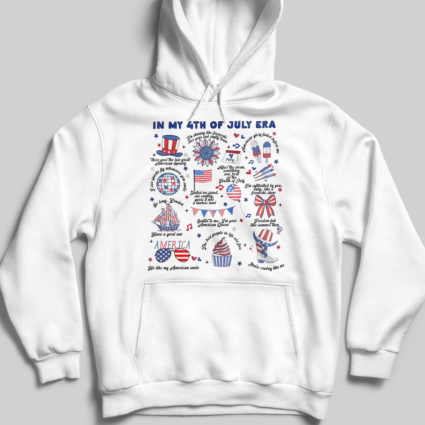 In My 4th Of July Era With American Flag And Fireworks