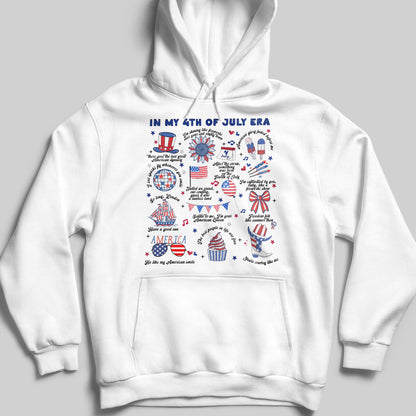 In My 4th Of July Era With American Flag And Fireworks