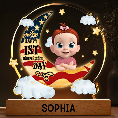 Happy 1st Independence Day, Baby On Moon