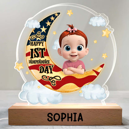 Happy 1st Independence Day, Baby On Moon