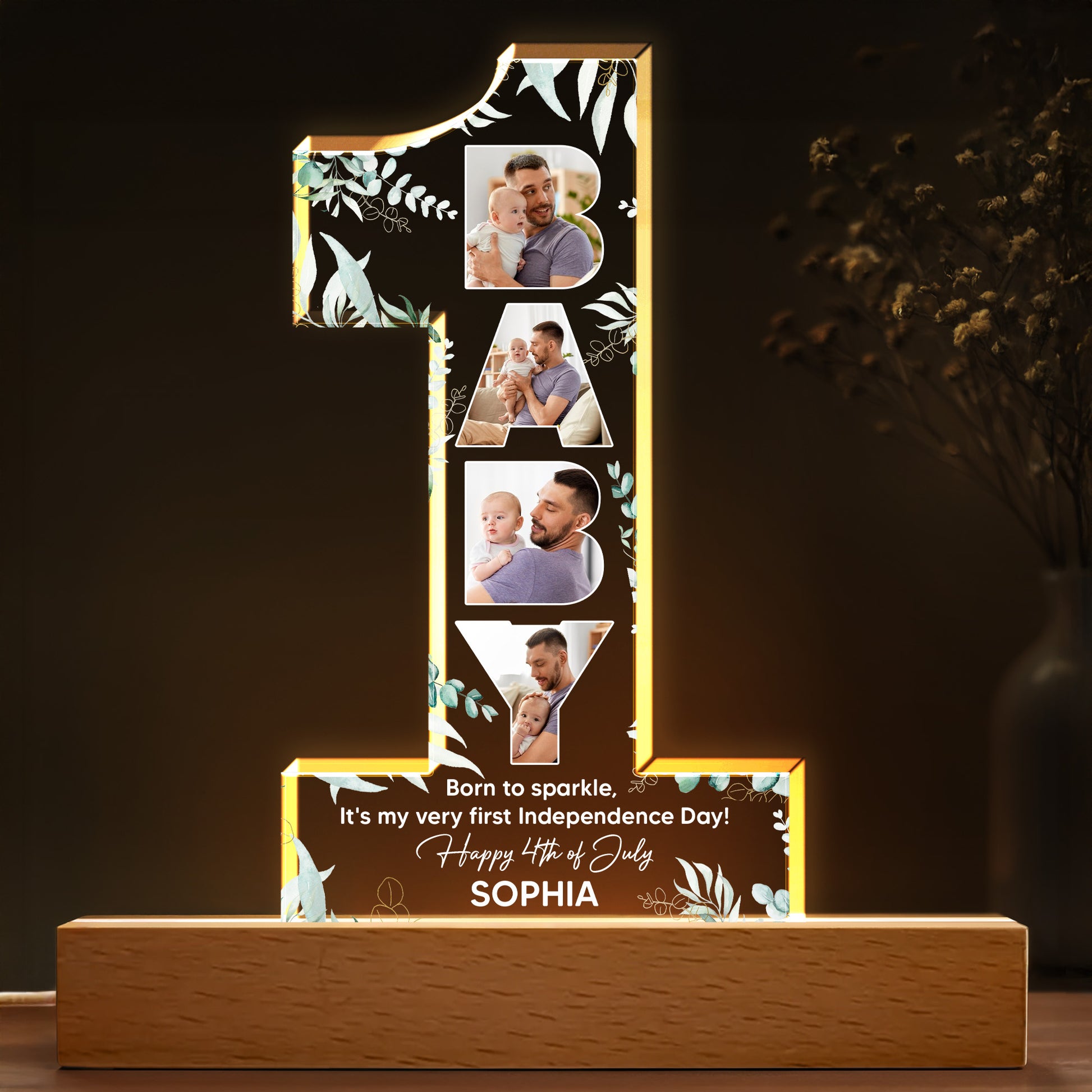 Born To Sparkle, Happy 4th Of July LED Light