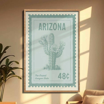 Vintage Rose Stamp Poster