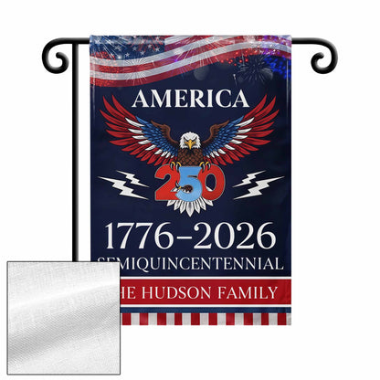 Celebrate The Spirit Of America With Eagle And Fireworks Flag