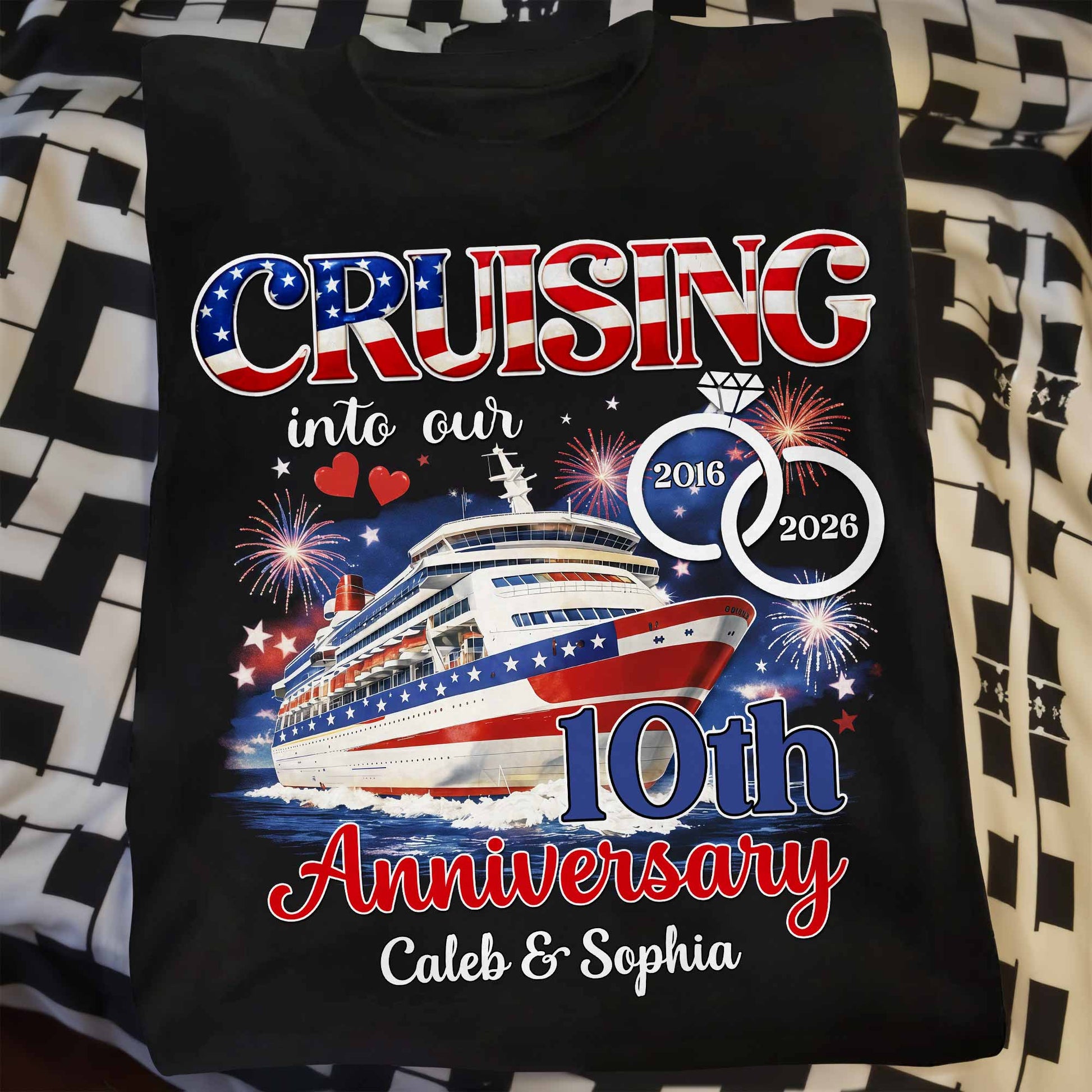 Cruising Into Our Anniversary Ship And Wedding Rings