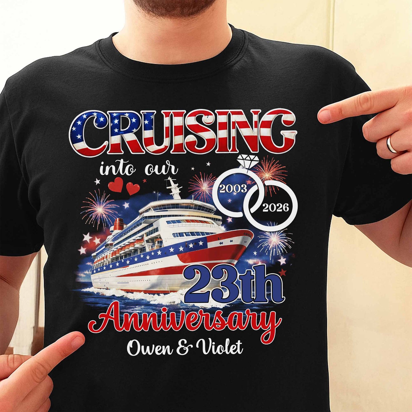 Cruising Into Our Anniversary Ship And Wedding Rings